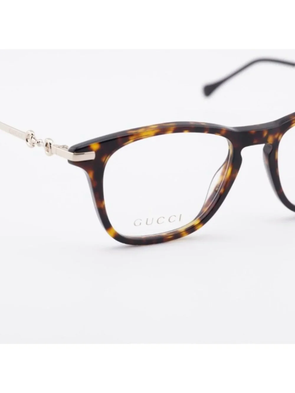 Gucci GG0919O 002 Eyeglasses Havana/Gold 50mm Square Frame
